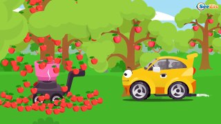 MONSTER TRUCK Playing w/ Balls New Cars & Trucks Cartoon For Kids