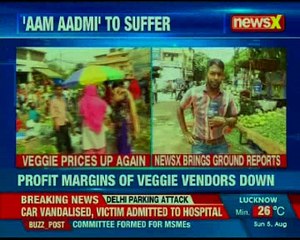 Vegetable prices have once again shot up across India to the consumers dismay