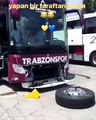 Trabzonspor otobüsünde 
