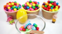 Colors Bubble Gum Pretend Ice Cream Cups Surprise Toys Sponge Bob Captain America Snoopy P