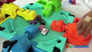 Hungry Hungry Hippo Board Game with Disney Cars Micro Drifters