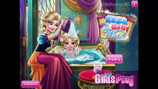 Frozen Disney Princess Baby Elsa Bathing Game For Kids