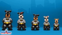 The Finger Family Batman Dog Family Nursery Rhyme | Super Heros Finger Family Songs