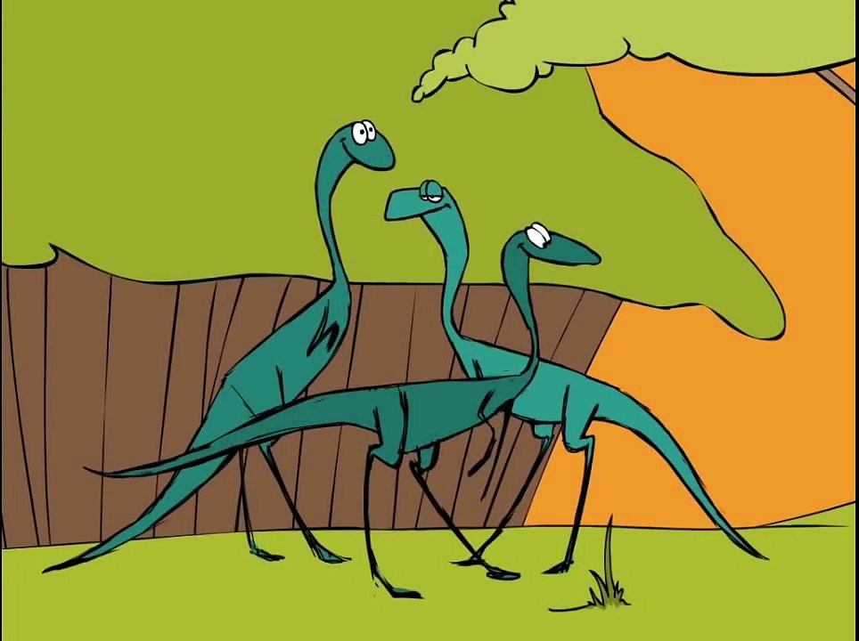 T Rex cartoon dinosaur animation