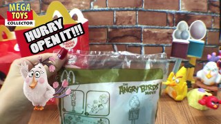 Mcdonalds toys new ANGRY BIRDS happy meal unboxing whole set collection! Flying Fat Teren