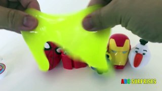 Eggs Surprise Video Learn Color with Slime Spiderman Iron Man Paw Patrol Minions Thomas an