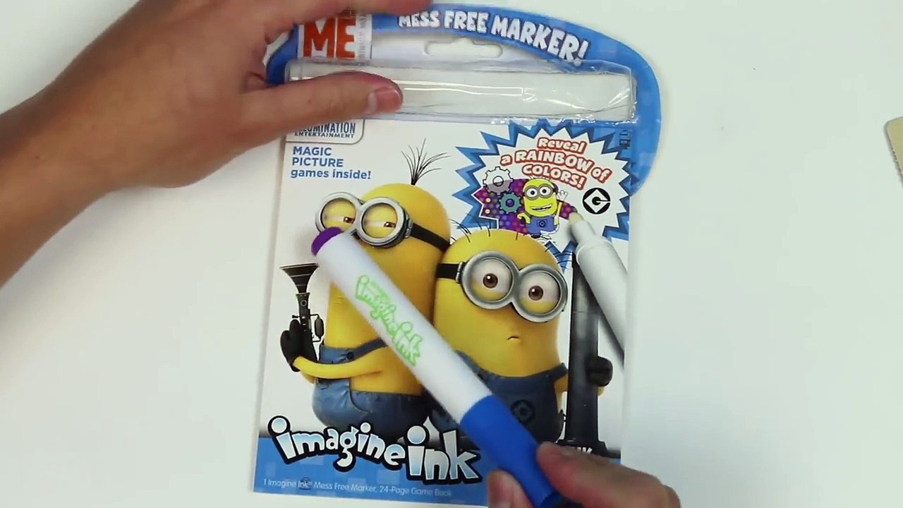Minions Imagine Ink Magic Marker Activity Book Part 1!