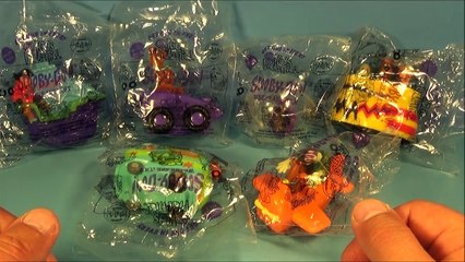 1999 SCOOBY DOO WHERE ARE YOU! SET OF 6 DAIRY QUEEN KIDS MEAL TOYS VIDEO REVIEW