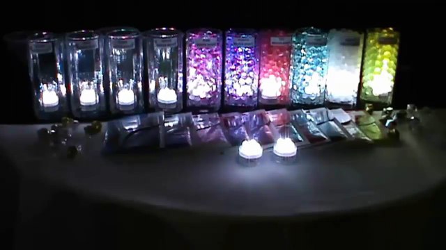 Cách trang trí bằng đèn Led chìm và hạt nước Polymer 4