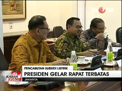 Jokowi Gelar Rapat Terbatas Terkait Pencabutan Subsidi Listrik