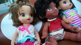 BABY ALIVE Swims With Moana!