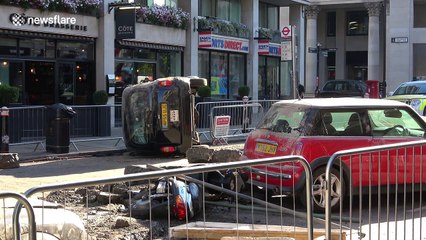 London street looks like bomb site as Men In Black movie is filmed