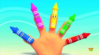 Crayons Finger Family | 3D Nursery Rhymes From Kids Tv