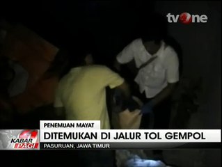 Mayat Korban Pembunuhan Ditemukan di Tol Gempol Pasuruan