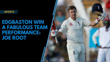 Edgbaston win a fabulous team performance, says Joe Root