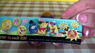 5 Winnie The Pooh Surprise Eggs featuring Piglet Tigger and Eeyore