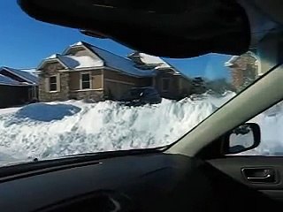 Audi Q7 snow storm Minnesota Test