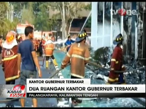 Kantor Gubernur Kalteng Ludes Terbakar