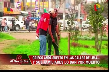 Ciudadano griego vive en calles de Lima desde hace 9 años sin poder regresar a su país