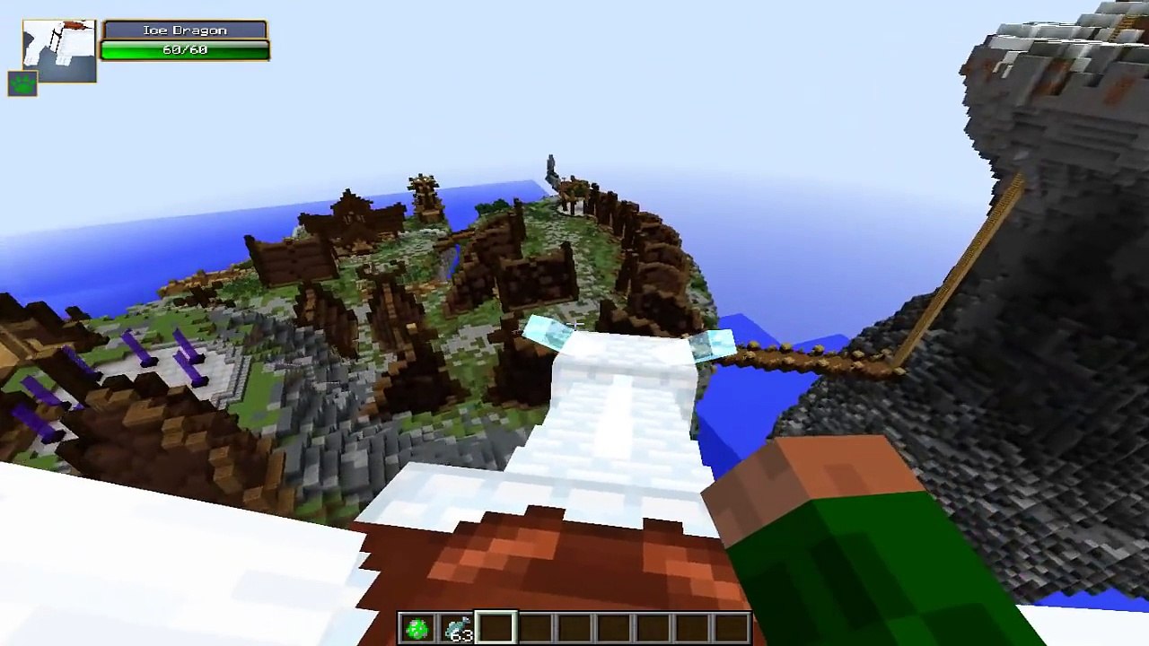 Minecraft HOW TO TRAIN YOUR DRAGON 2 TOOTHLESS MOD (Night Fury, Dragons, Berk)