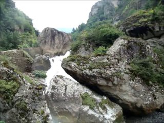 Waterfall at Trabzon, Black sea region.