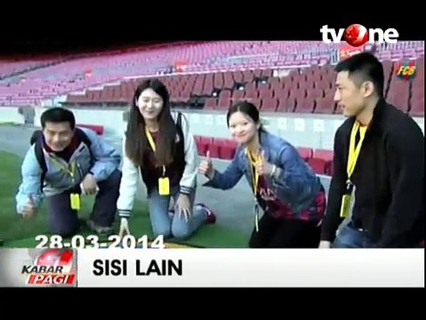 Fans Barcelona Menikah di Nou Camp