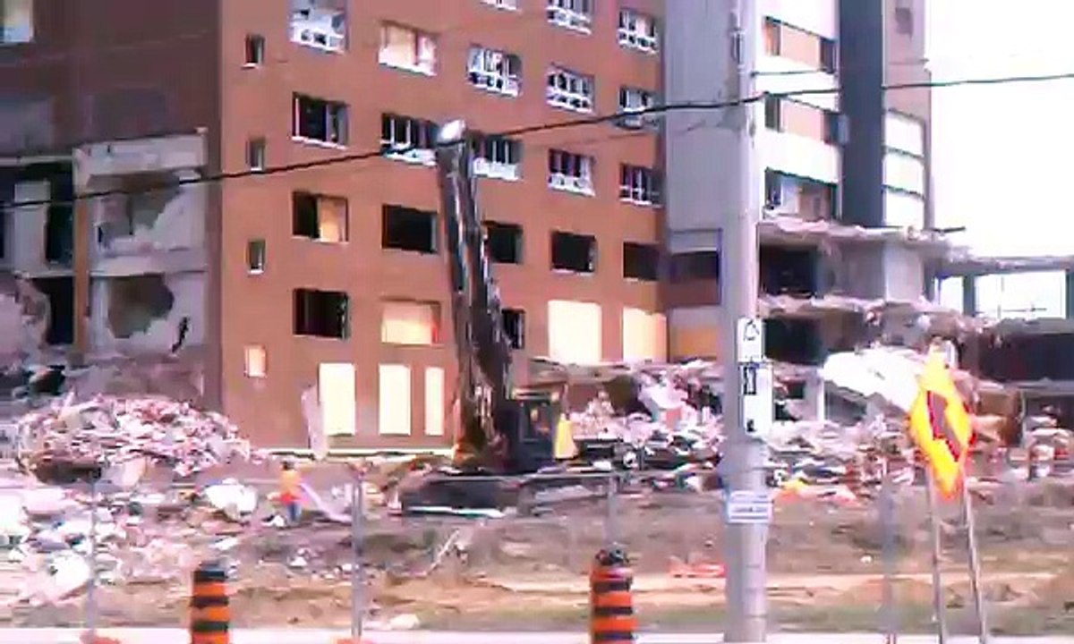 Debris and Ruins after Building Demolition