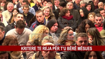 KRITERE TE REJA PËR T’U BËRË MËSUES