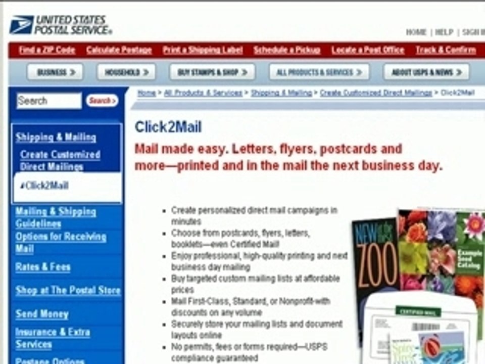Deliver your next mailshot without licking a stamp ...