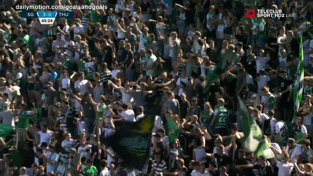 Cedric Itten Goal HD - St. Gallen 3 - 0 Thun - 05.08.2018 (Full Replay)