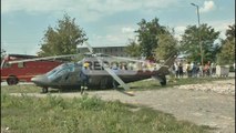 Do merrte nusen, helikopteri me dhëndrin bën ulje emergjente në Korçë, i thyen rrotat