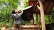 Primitive Clay Mud Oven | The Forest Kitchen | Off Grid Log Cabin Build, Ep.10 S1