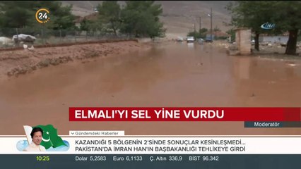 Sel, ev ve ahırlara zarar verdi