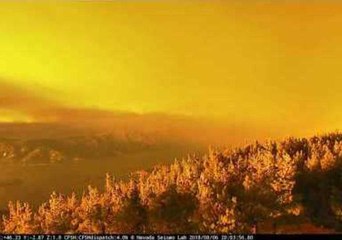Mendocino Complex Fire Causes Golden Sunset Effect in California