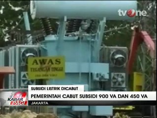 Pemerintah Cabut Subsidi Listrik 900 VA dan 450 VA