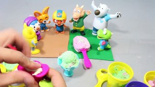 Ice Cream Play Doh Pororo Toy Surprise Eggs Toys