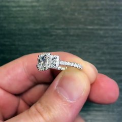 Princess cut Triple Halo