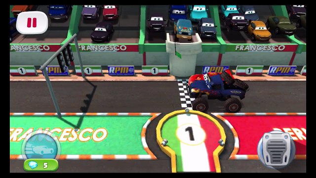 Disney Cars Monster Trucks vs Lightning McQueen Tow Mater and Fillmore (Disney Pixar Cars)