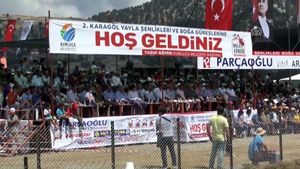2. Karagöl Yayla Şenlikleri'nde boğalar güreşti - ANTALYA