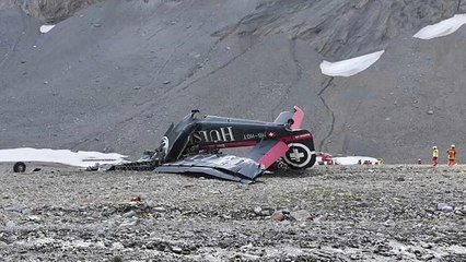 20 muertos al estrellarse un avión "vintage" en Suiza
