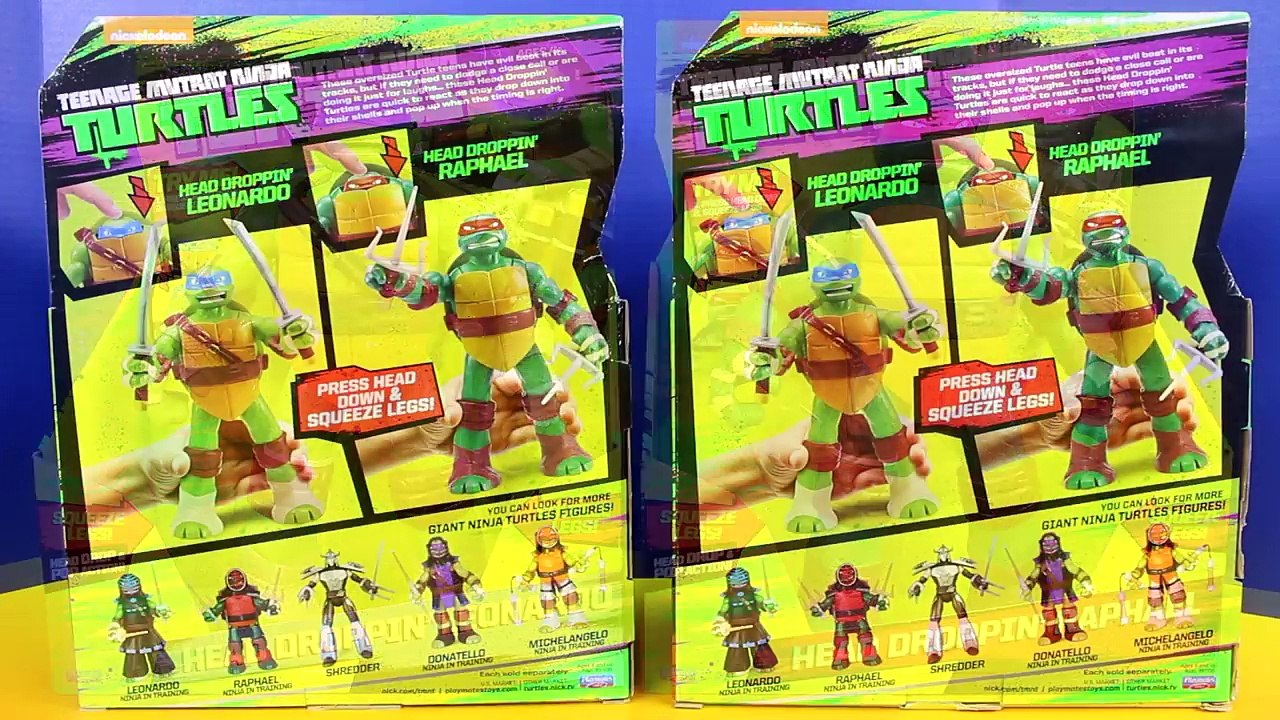Nickelodeon Teenage Mutant Ninja Turtles TMNT Head Dropin Leonardo & Raphael Spar