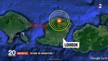 Indonésie : séisme de magnitude 7 sur l'île de Lombok