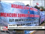 Puluhan Mahasiswa Berunjuk Rasa Tolak Perpanjangan Kontrak Freeport