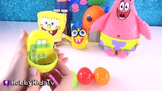 Spongebob SURPRISE Egg Word Play Doh Surprise Toy HobbyKidsTV