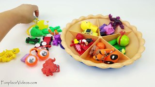 Learn colors and fruits with a toy Sorting Pie Learning Video for Toddlers Kids