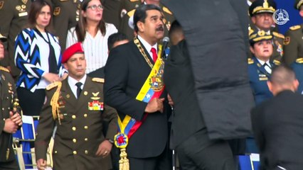 Con respaldo militar, Maduro denuncia intento de magnicidio