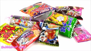 Japanese Candy BONANZA In A BAG! Snacks! Juice TUBE! French Fries! Gummy Candy Stickers! F