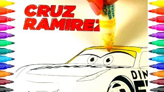 How To Drav Cars 3 Cruz Ramirez Coloring Pages How To Coloring Cruz Ramirez Funny Coloring