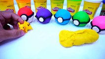 Play Doh Pokemon go with Colours Surprise pokeball l Learn colors Play doh collection for