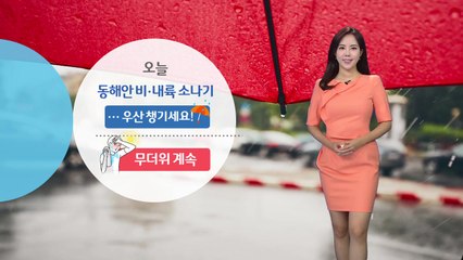 [날씨] 동해안 비·내륙 강한 소나기...폭염은 계속 / YTN